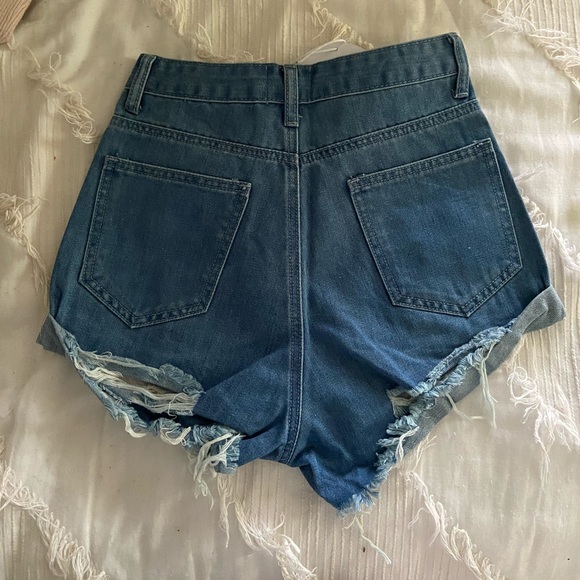 Princess Polly Hoodwink Denim Shorts - Picture 3 of 5